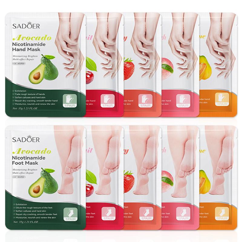Foot Mask Peeling - 1 Pairs SADOER Fruits Foot Mask