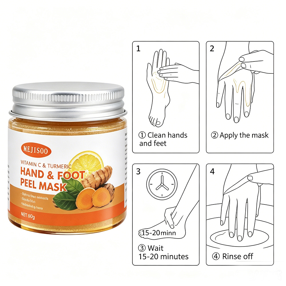 Vitamin C & Turmeric Hand & Fo - Foot Mask Peeling recensie en prijs
